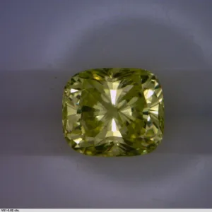 0.52 Carat Cushion Modified Fancy Intense Green Yellow VS1 Natural Diamond