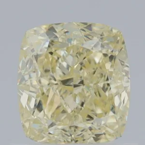 1.04 Carat Cushion Modified Fancy Light Yellow VVS2 Natural Diamond