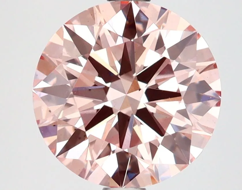 2.65 Carat Round Fancy Pink VS1 Lab Diamond 1 2.65 Carat Round Fancy Pink VS1 Lab Diamond