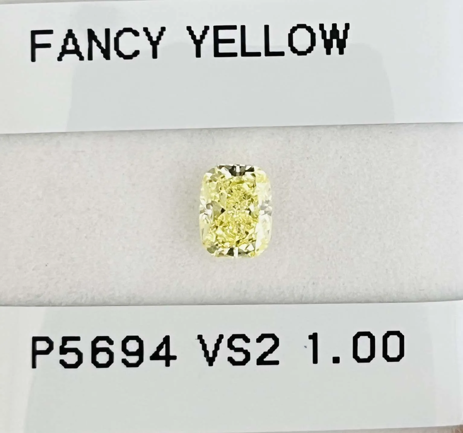 1 Carat Cushion Brilliant Fancy Yellow VS2 Natural Diamond 1 1 Carat Cushion Brilliant Fancy Yellow VS2 Natural Diamond