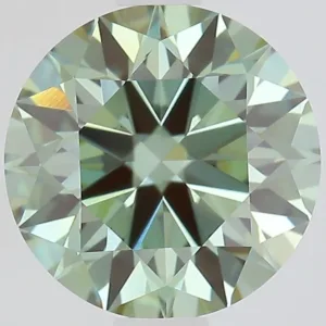1.53 Carat Fancy Vivid Green VS1 ROUND Lab Diamond