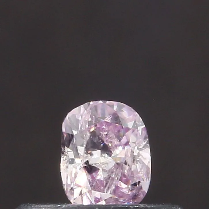 0.19 Carat Cushion Brilliant Fancy Pink Natural Diamond