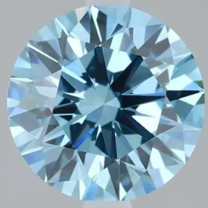2.1 Carat Round Fancy Vivid Blue VS1 Lab Diamond