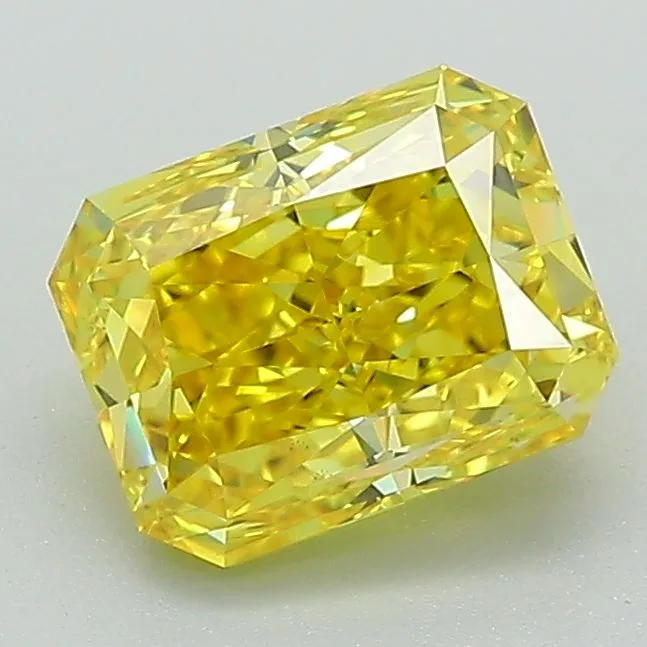 1.52 Carat Fancy Vivid Yellow VS1 RADIANT Lab Diamond