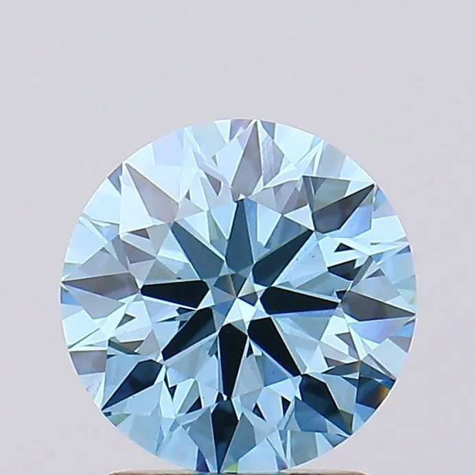 1.74 Carat Round Fancy Vivid Blue VS1 Lab Diamond
