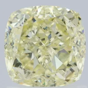 1.52 Carat Cushion Modified Fancy Light Yellow VS1 Natural Diamond