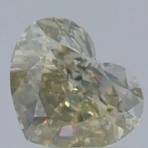 1 Carat Heart Fancy Yellow SI1 Natural Diamond