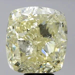 10.18 Carat Cushion Modified Fancy Yellow VS2 Natural Diamond