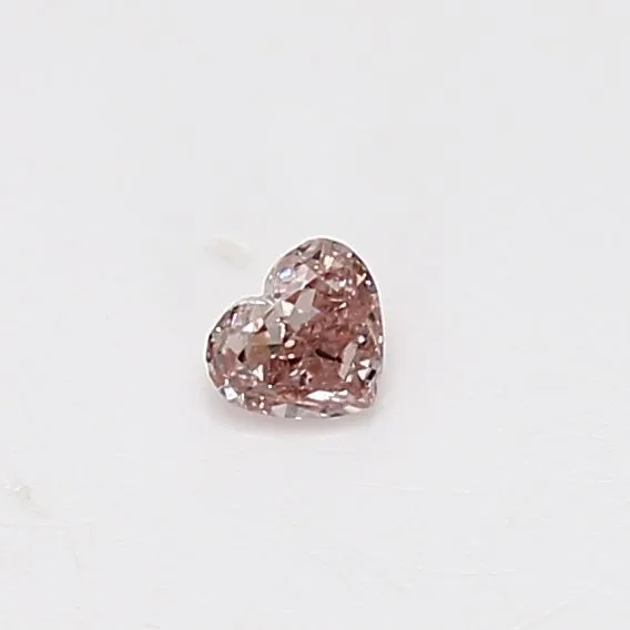 0.12 Carat Heart Fancy Pink Natural Diamond