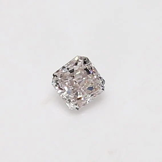 0.19 Carat Radiant Light Pink SI1 Natural Diamond