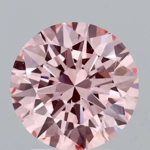2.52 Carat Round Fancy Intense Pink VS1 Lab Diamond