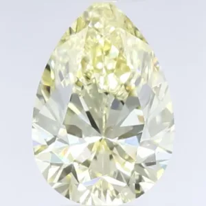 0.5 Carat Pear Fancy Light Yellow VS1 Natural Diamond