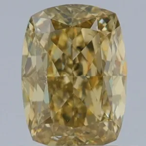 1.01 Carat Cushion Brilliant Fancy Yellow SI1 Natural Diamond