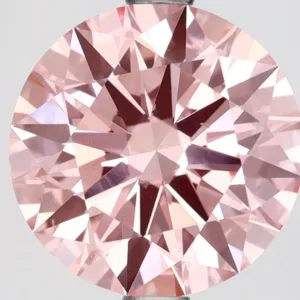 2.82 Carat Round Fancy Vivid Pink VS2 Lab Diamond