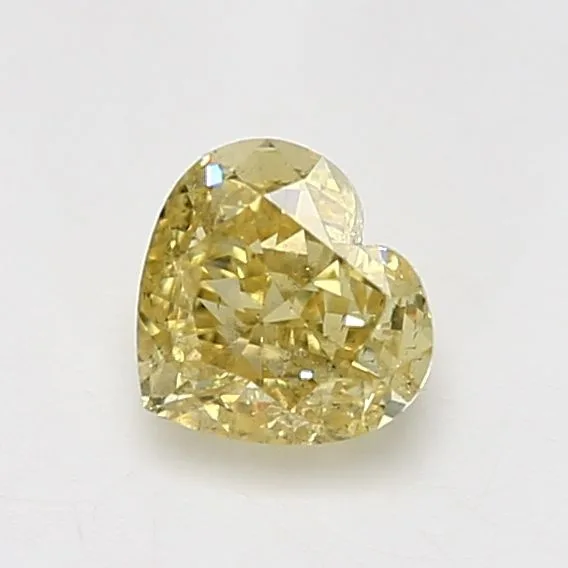 1.01 Carat Fancy Intense Yellow SI2 HEART Diamond