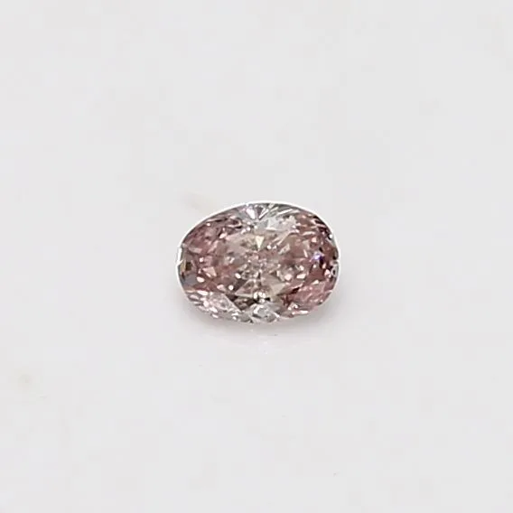 0.11 Carat Oval Fancy Pink Natural Diamond