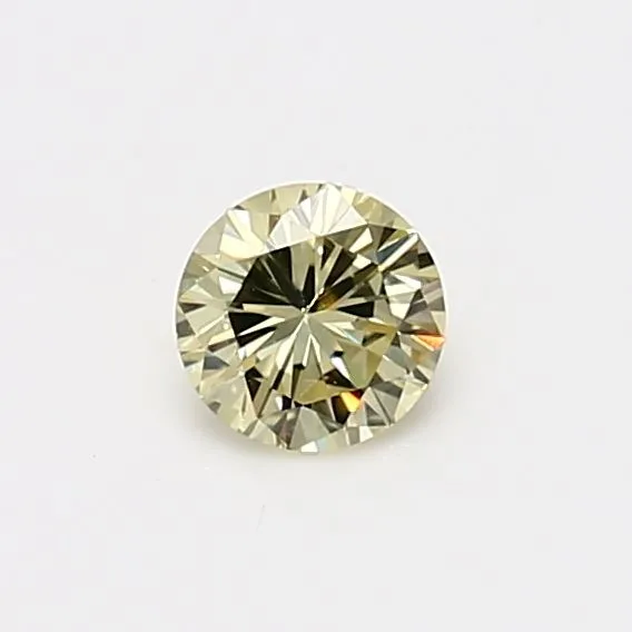 0.4 Carat Fancy Light  Yellow VS1 ROUND Diamond