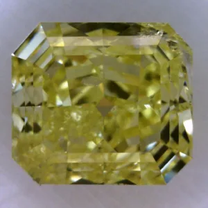 1.1 Carat Radiant Fancy Light Yellow I1 Natural Diamond