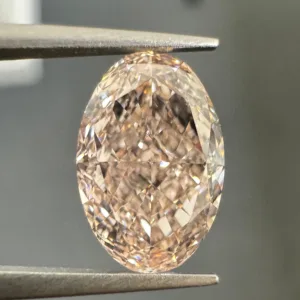 2.01 Carat Oval Fancy Pink Brown VS1 Natural Diamond