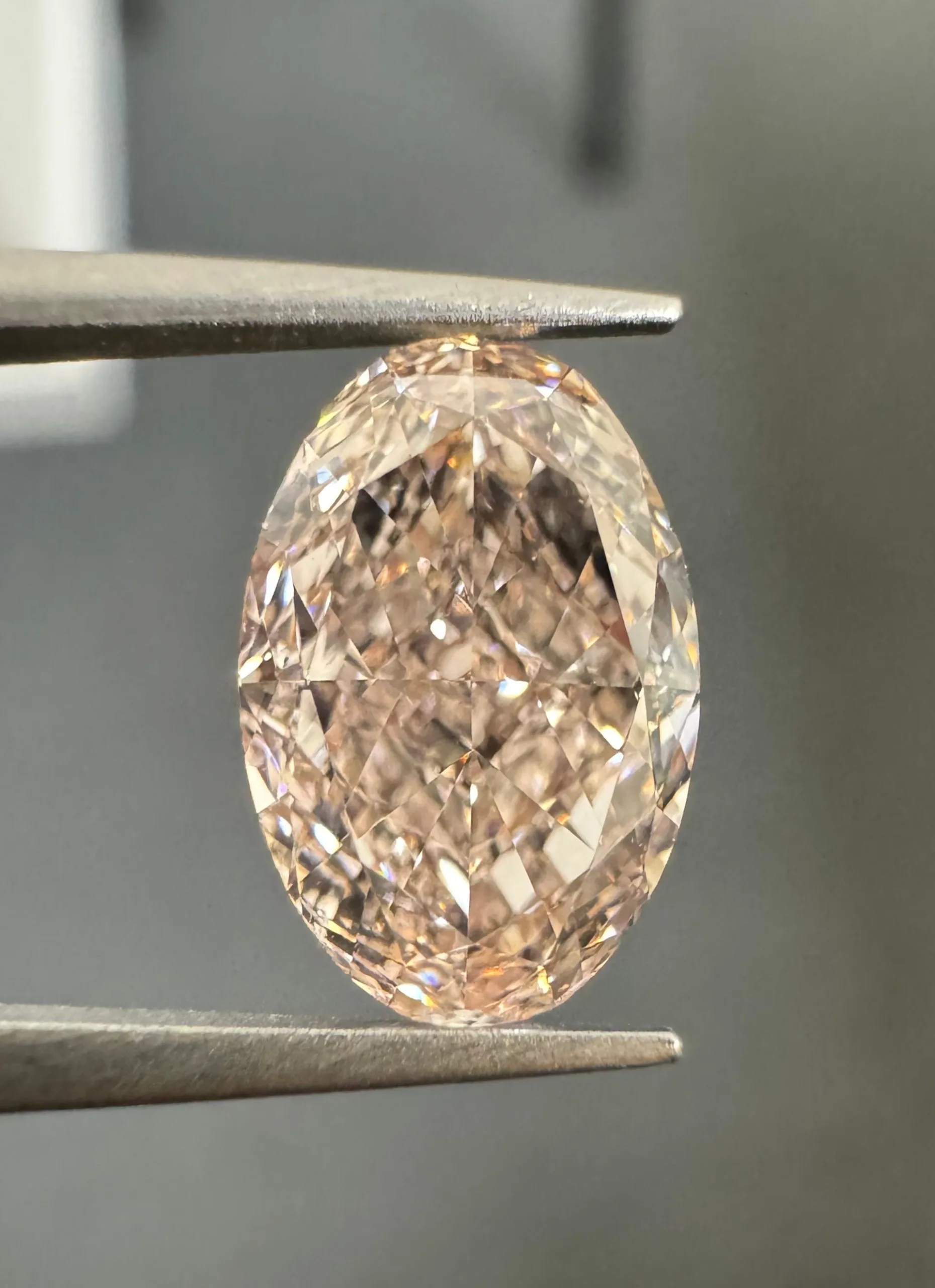 2.01 Carat Oval Fancy Pink Brown VS1 Natural Diamond 1 2.01 Carat Oval Fancy Pink Brown VS1 Natural Diamond