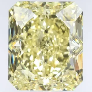 2.07 Carat Radiant Fancy Yellow SI2 Natural Diamond