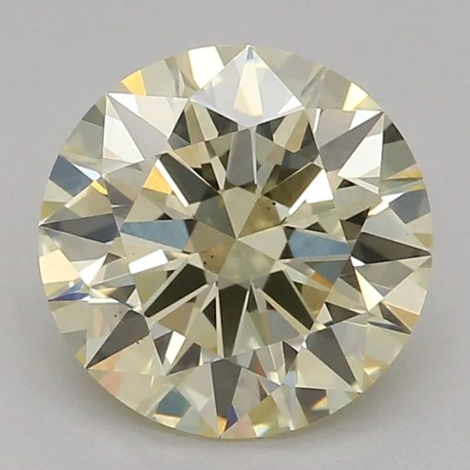 1.03 Carat Round Fancy Light Yellow VS2 Lab Diamond