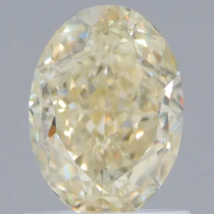 1.23 Carat Oval Fancy Light Yellow VS1 Natural Diamond