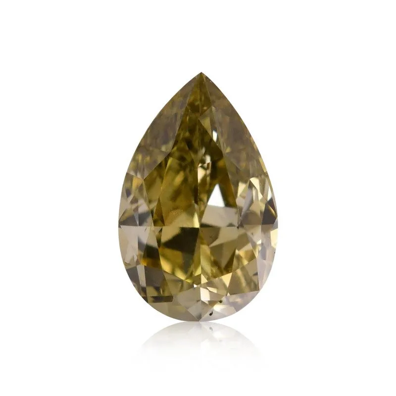 0.33 Carat Pear Fancy Yellow SI1 Natural Diamond