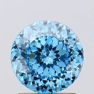 1.58 Carat Round Fancy Vivid Blue VS1 Lab Diamond