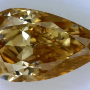 1.17 Carat Pear Fancy Brown Orange Natural Diamond