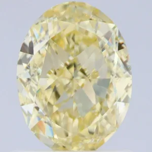 1.01 Carat Oval Fancy Light Yellow VVS2 Natural Diamond