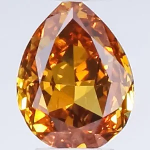 0.26 Carat Pear Fancy Deep Brown Natural Diamond
