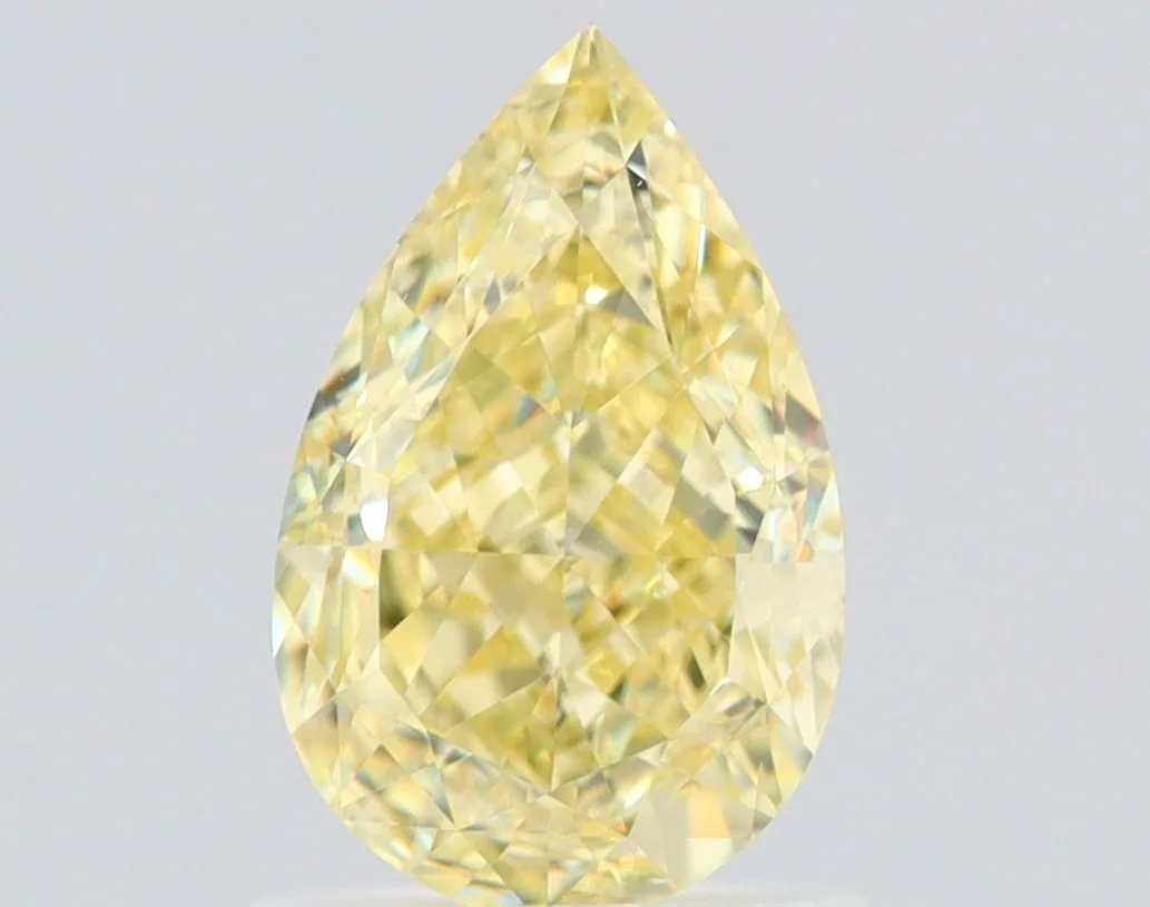 1.31 Carat Pear Fancy Yellow VS1 Natural Diamond 1 1.31 Carat Pear Fancy Yellow VS1 Natural Diamond