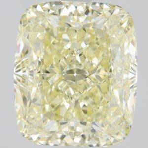 2.01 Carat Cushion Brilliant Fancy Light Yellow VVS2 Natural Diamond