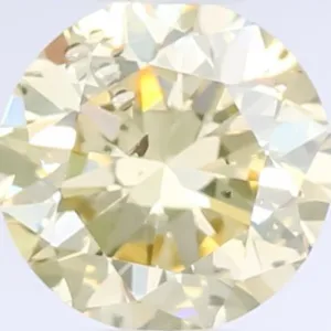 0.47 Carat Round Fancy Light Yellow Natural Diamond