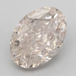 5.22 Carat Oval Fancy Light Brown VS2 Natural Diamond