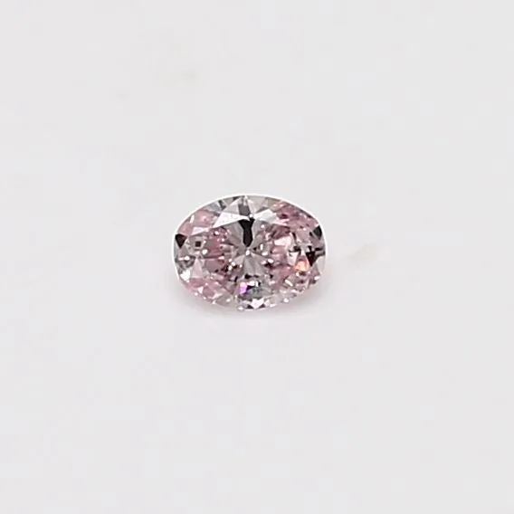 0.08 Carat Oval Fancy Pink Natural Diamond
