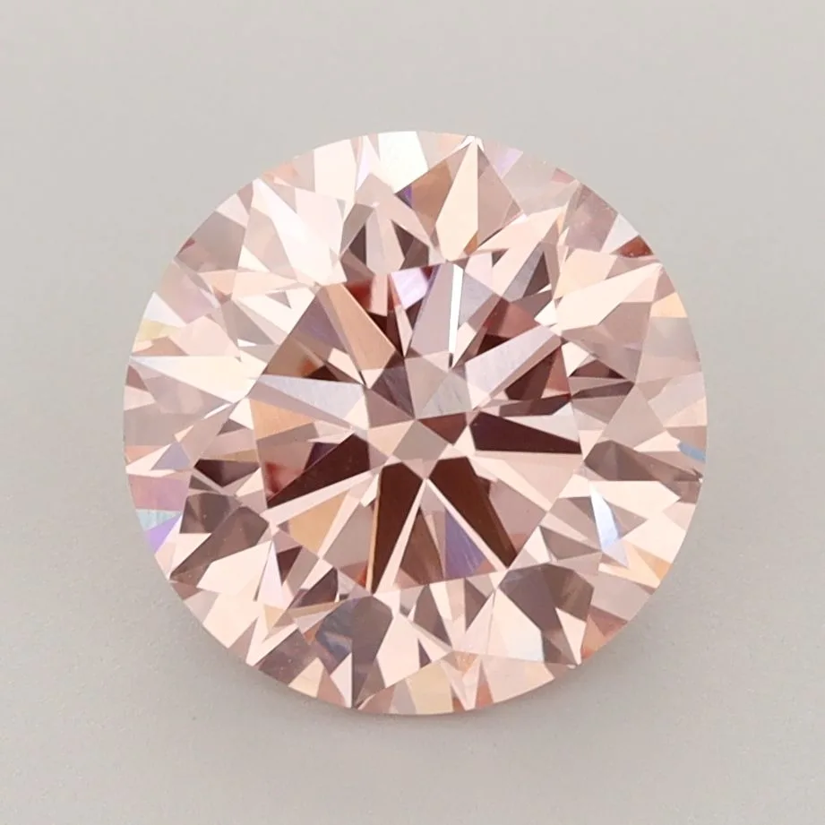 3.21 Carat Fancy Intense Pink VVS2 ROUND Lab Diamond