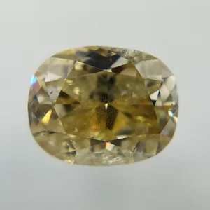 1.01 Carat Cushion Modified Fancy Yellow Natural Diamond
