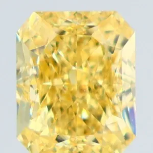 1.02 Carat Radiant Fancy Intense Yellow VS1 Natural Diamond