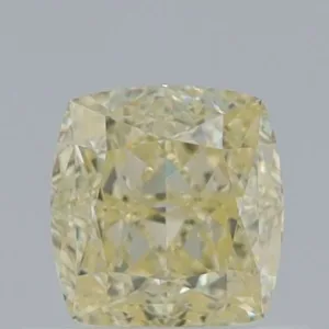 0.75 Carat Cushion Brilliant Fancy Light Yellow VVS1 Natural Diamond