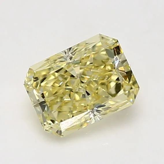 1.37 Carat Radiant Fancy Yellow VVS2 Natural Diamond