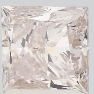 2.01 Carat Princess Fancy Light Brown I1 Natural Diamond
