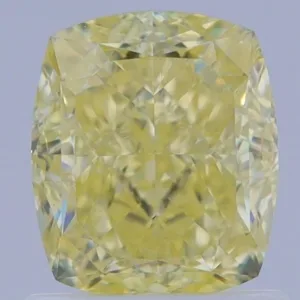 1.29 Carat Cushion Brilliant Fancy Yellow VS2 Natural Diamond
