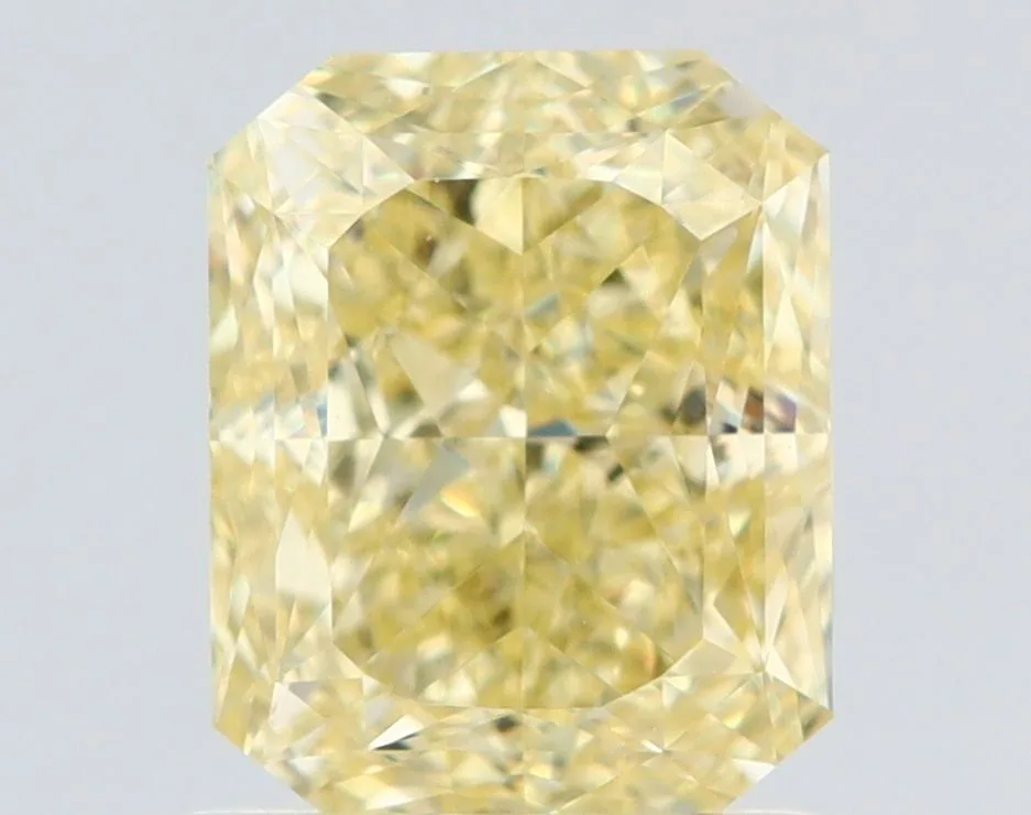 1.43 Carat Radiant Fancy Yellow VS1 Natural Diamond 1 1.43 Carat Radiant Fancy Yellow VS1 Natural Diamond
