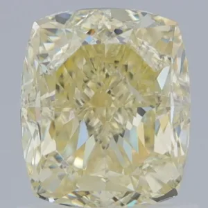 1.5 Carat Cushion Modified Fancy Light Yellow VS2 Natural Diamond