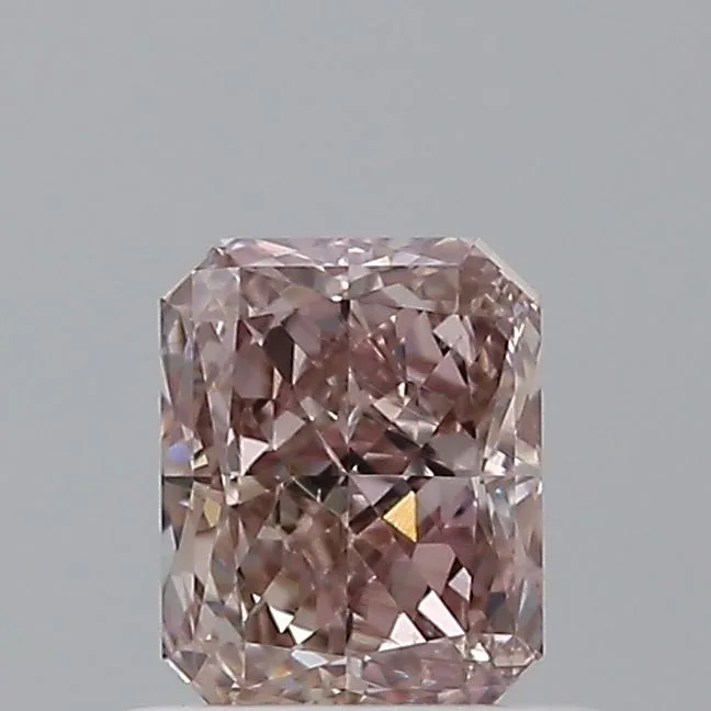 0.56 Carat Radiant Fancy Brown Pink VS2 Natural Diamond
