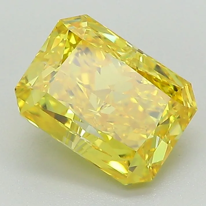 2.08 Carat Fancy Vivid Yellow VVS2 RADIANT Lab Diamond