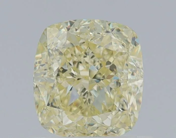 1.07 Carat Cushion Modified Fancy Light Yellow VS1 Natural Diamond 1 1.07 Carat Cushion Modified Fancy Light Yellow VS1 Natural Diamond