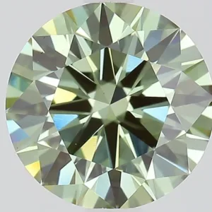 2.03 Carat Fancy Vivid Green VS1 ROUND Lab Diamond